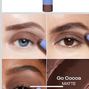 eyeshadow/eyeliner stick in matte dark chocolate ‘Go Cocoa’ (11th hour alleyoop)